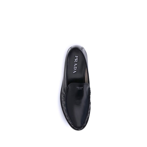 Prada Brushed Leather Loafers