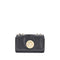Chloé Heritage Shoulder Bag – Black Smooth Leather with Gold Medallion for Women