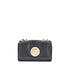 Chloé Heritage Shoulder Bag – Black Smooth Leather with Gold Medallion for Women