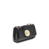 Chloé Heritage Shoulder Bag – Black Smooth Leather with Gold Medallion for Women