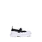 Alexander McQueen Black White Leather Rubber Strap Sneakers Shoes for Women