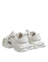 Dolce & Gabbana White Gray Low Top Space Sneakers Shoes