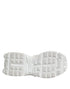 Dolce & Gabbana White Gray Low Top Space Sneakers Shoes
