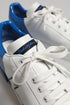 Dolce & Gabbana White Blue Low Top Leather Sneakers Shoes