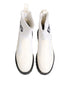 Dolce & Gabbana White Beige DG Logo Mid Calf Boots Shoes