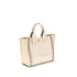 Chloé Carry Beige Cotton Leather Trim Tote Bag for Women