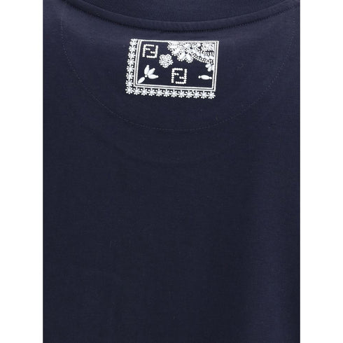 Fendi T-Shirt with bandana print pocket