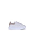 Alexander McQueen Platform Sneakers – White Leather Lace-Up Shoes
