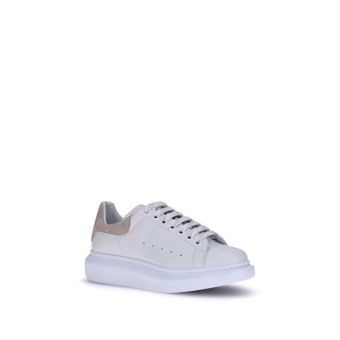 Alexander McQueen Platform Sneakers – White Leather Lace-Up Shoes