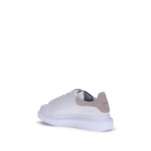 Alexander McQueen Platform Sneakers – White Leather Lace-Up Shoes