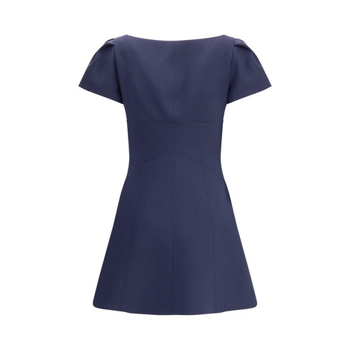 Alexander McQueen Short Dress with short gathered sleeves
