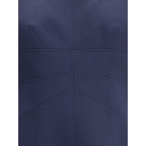 Alexander McQueen Short Dress with short gathered sleeves