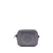 Stella McCartney Grey Faux Leather Shoulder Bag with Perforated Logo for Women