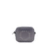 Stella McCartney Grey Faux Leather Shoulder Bag with Perforated Logo for Women