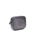 Stella McCartney Grey Faux Leather Shoulder Bag with Perforated Logo for Women