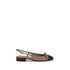 Valentino Garavani Valet Du Roi Ballerinas Shoes in Beige Brown Leather Block Heel - Women’s