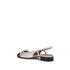 Valentino Garavani Valet Du Roi Ballerinas Shoes White Brown Leather Block Heel - Women’s