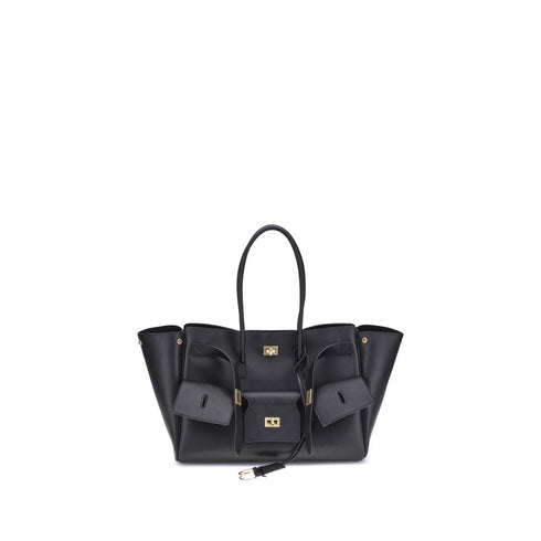 Balenciaga Bel Air Medium Carry All Bag – Black Calfskin – Antiqued Gold Hardware – Women’s