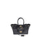 Balenciaga Bel Air Mini Black Calfskin Leather Handbag – Women’s Luxury Top Handle Bag with Gold Hardware