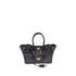 Balenciaga Bel Air Mini Black Calfskin Leather Handbag – Women’s Luxury Top Handle Bag with Gold Hardware
