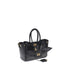 Balenciaga Bel Air Mini Black Calfskin Leather Handbag – Women’s Luxury Top Handle Bag with Gold Hardware