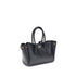 Balenciaga Bel Air Mini Black Calfskin Leather Handbag – Women’s Luxury Top Handle Bag with Gold Hardware