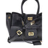 Balenciaga Bel Air Mini Black Calfskin Leather Handbag – Women’s Luxury Top Handle Bag with Gold Hardware