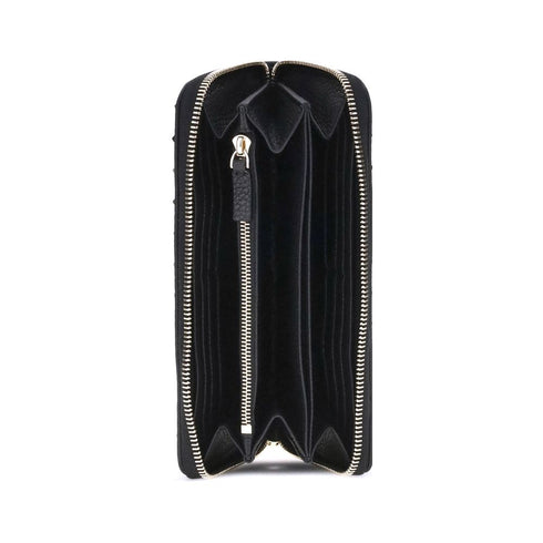 Valentino Garavani Rockstud Wallet in Black Calf Leather for Women