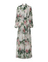 Dolce & Gabbana White Floral Roses Silk Maxi Long Gown Dress
