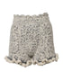 Dolce & Gabbana Metallic Bouclé Knit Cashmere Ruffled Shorts