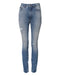 Dolce & Gabbana Blue Washed Skinny High Waist Denim Jeans