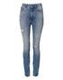 Dolce & Gabbana Blue Washed Skinny High Waist Denim Jeans