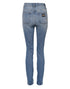 Dolce & Gabbana Blue Washed Skinny High Waist Denim Jeans