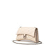Balenciaga Hourglass Shoulder Bag – Beige Quilted Leather with Silver Chain for Women