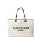 Balenciaga Cotton Tote Bag – Off-White & Black Women’s