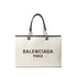 Balenciaga Cotton Tote Bag – Off-White & Black Women’s