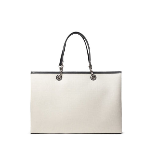 Balenciaga Cotton Tote Bag – Off-White & Black Women’s