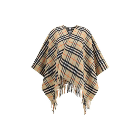 Burberry Archivio Check Cashmere Cape
