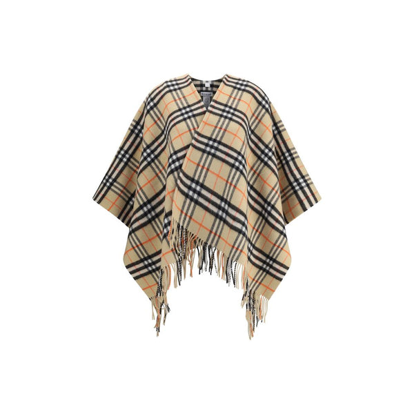 Burberry Archivio Check Cashmere Cape