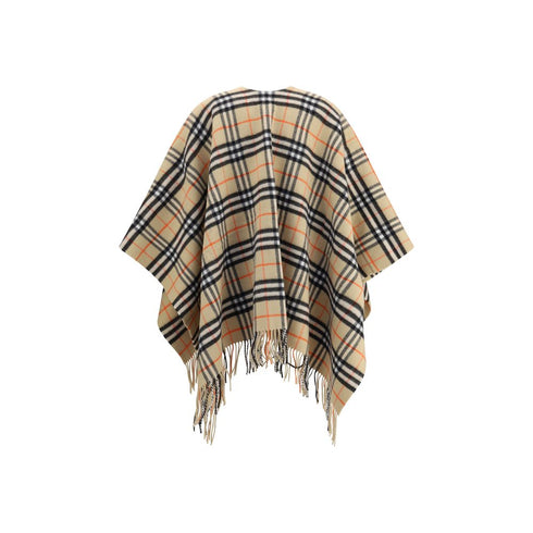 Burberry Archivio Check Cashmere Cape