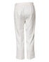 Dolce & Gabbana White Cotton Floral Jacquard Pants
