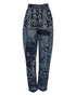 Dolce & Gabbana Blue Graphic Print Tapered Denim Jeans