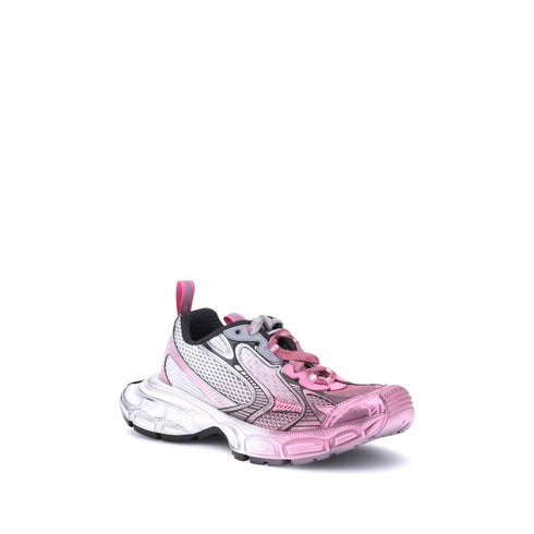 Balenciaga 3XL Women's Pink & Silver Spray Chunky Sneakers