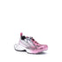 Balenciaga 3XL Women's Pink & Silver Spray Chunky Sneakers