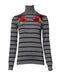 Dolce & Gabbana Gray Floral Embroidery Pullover Sweater