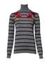 Dolce & Gabbana Gray Floral Embroidery Pullover Sweater