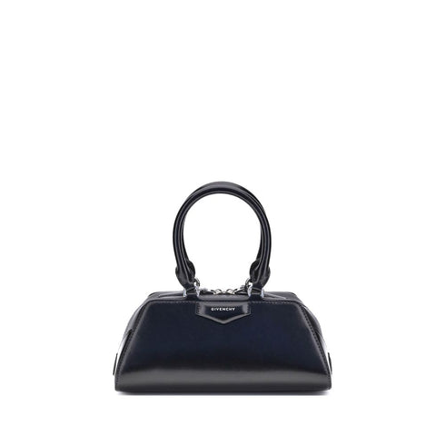 Givenchy Antigona East-West Mini Handbag in Black Calfskin Leather for Women