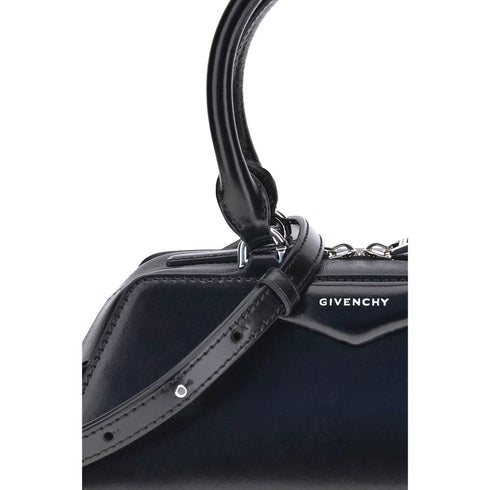 Givenchy Antigona East-West Mini Handbag in Black Calfskin Leather for Women