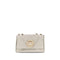 Chloé Heritage Shoulder Bag – Beige Leather with Gold Medallion for Women