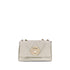 Chloé Heritage Shoulder Bag – Beige Leather with Gold Medallion for Women